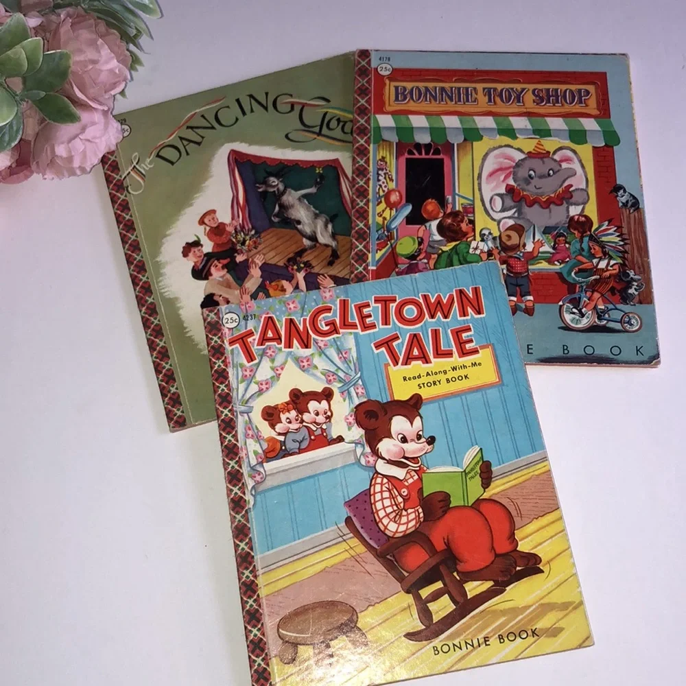 Bonnie Books 1960s Vintage Childrens Books